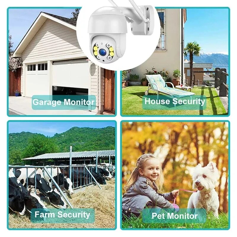 Speed Dome Camera MP Camera Wireless WIFI Surveillance Monitor 5