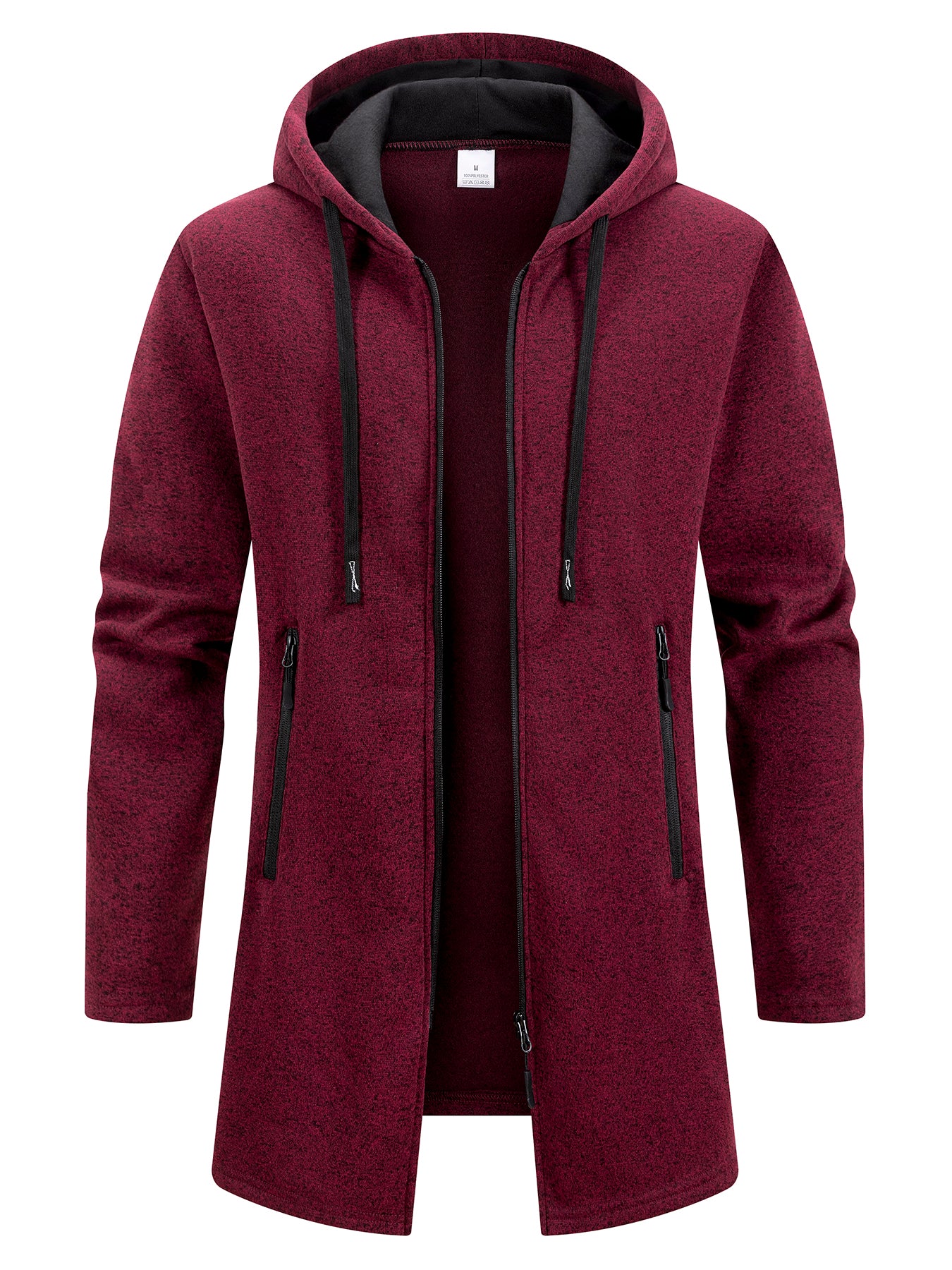 Zipper Hooded Oversize Winter Warm Jacket New Streetwear Mens Long Sleeve Sweatshirts For Men 6