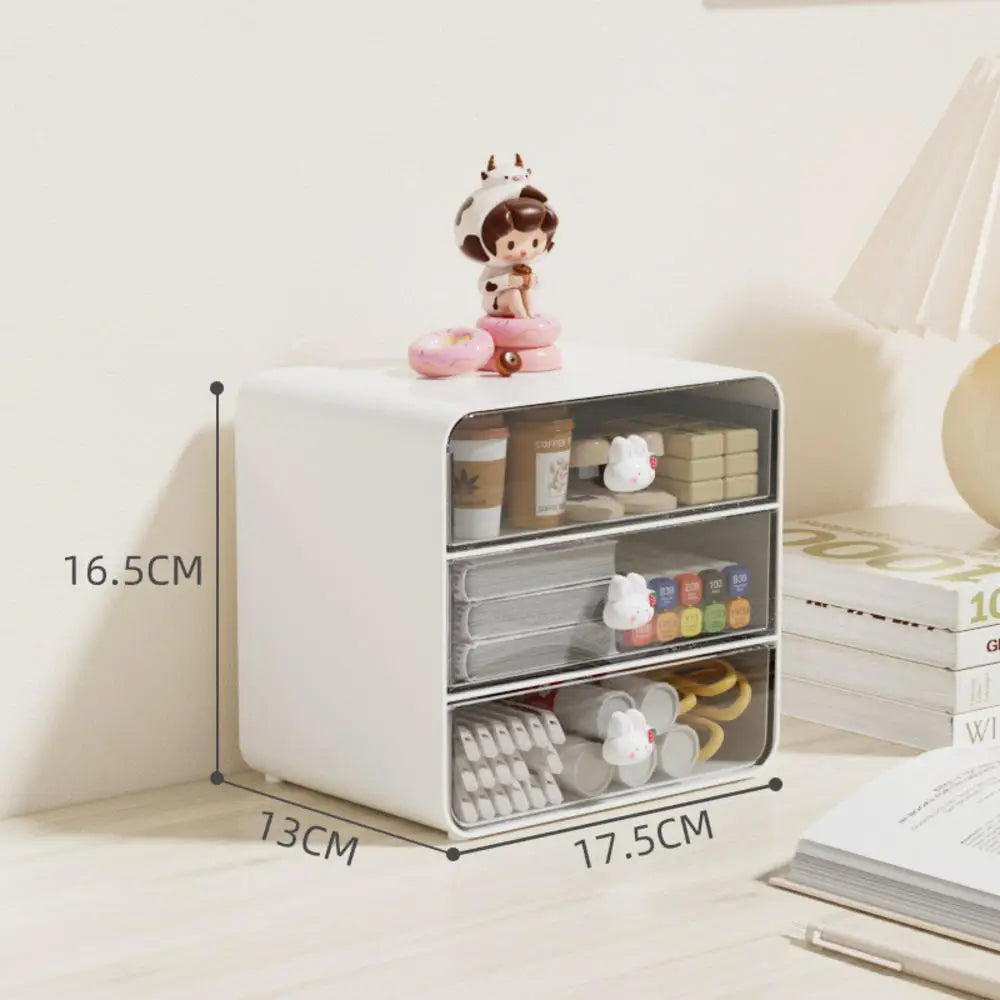 Desktop Drawer Box Desk Pen Holder Cosmetic Storage Shelf Hair Accessories Organizer For Home Schoo 6