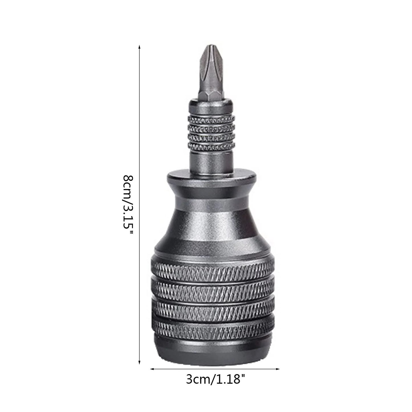 High Hardness PhillipsSlotted Bits Mini Screwdriver Set Aluminum Handle EDC Tool 6
