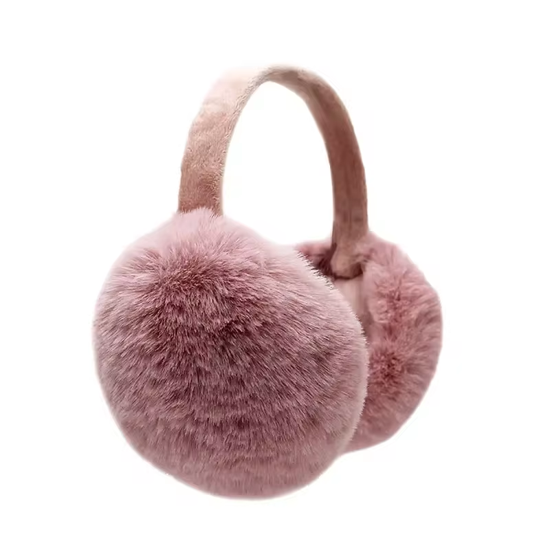 Winter Earmuffs For Women Men Solid Plush Ear Cover Fashionable Earflap Protection 9