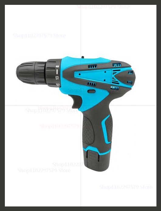 Electric Cordless Impact Drill Set Wireless Power Tool With Torque For Automotive Craftsman DIY Hom 6