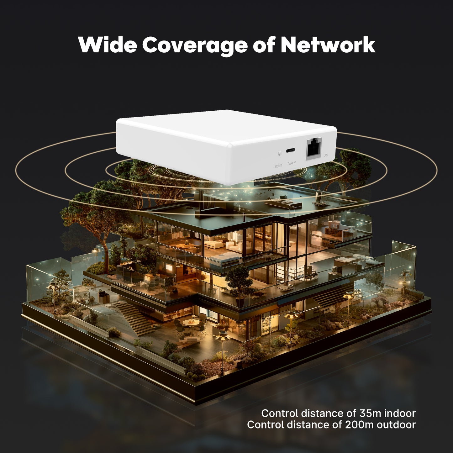 Zigbee Matter Hub Smart Home Bridge Siri Voice Control Google Alexa HomeKit Smart Things 5