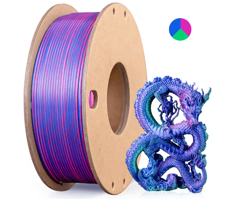 SilkGlow Triple Color Pla Filament 5