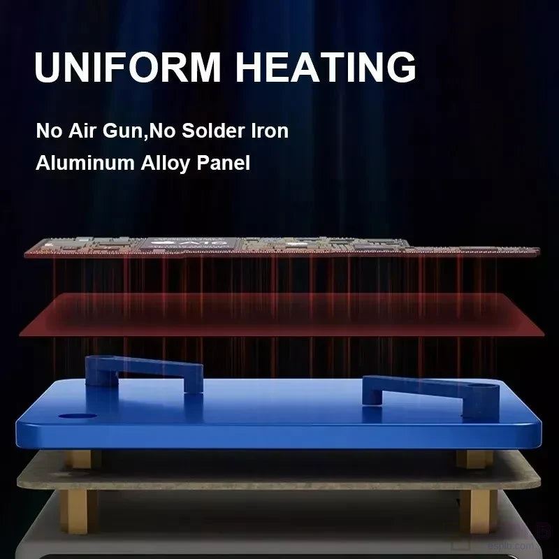 Preheating Platform for Motherboard Repair, Lightweight Ultra Universal Heating Clamp for Fast Layering