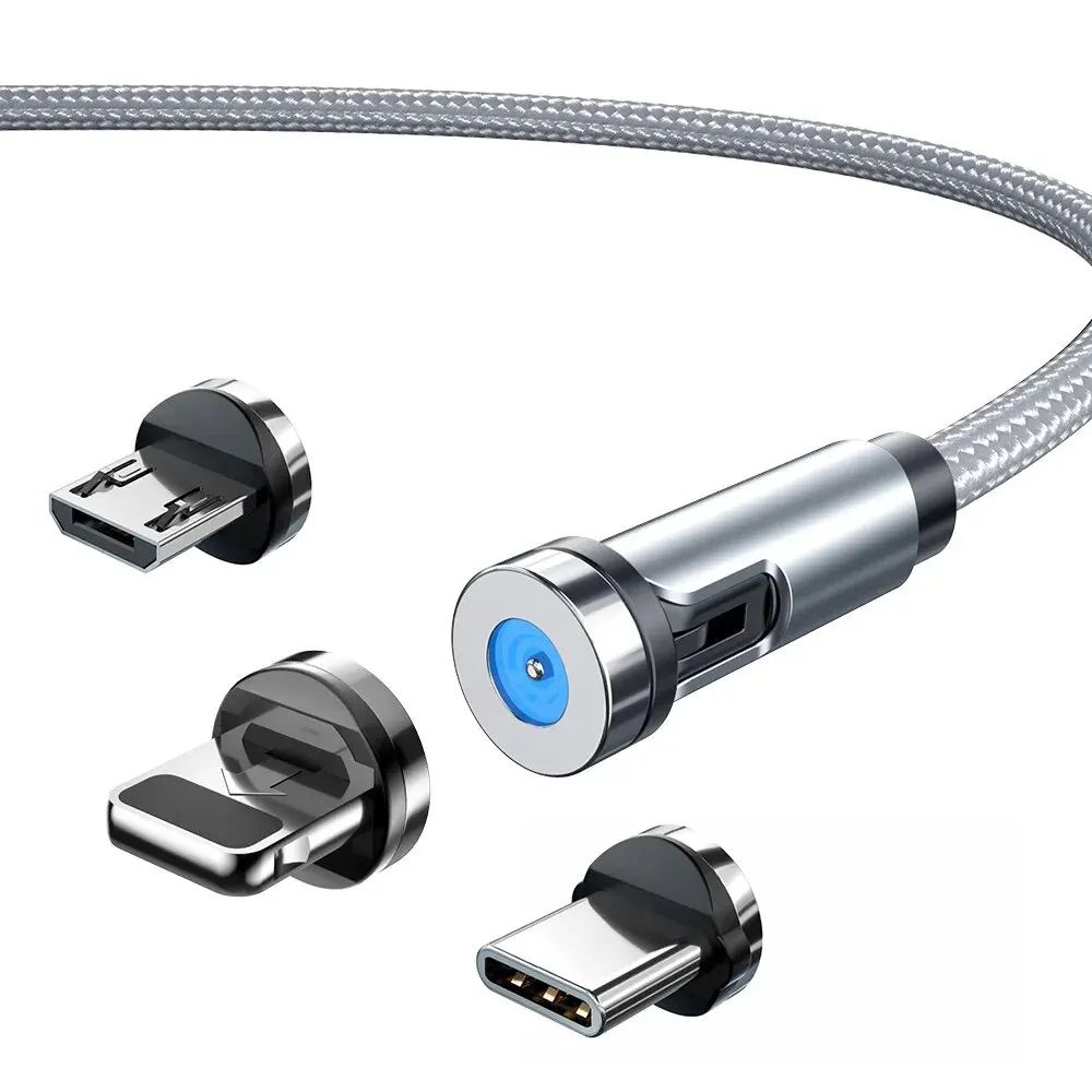 540 Magnetic FastCharge 3in1 Rotating Data Cable 8