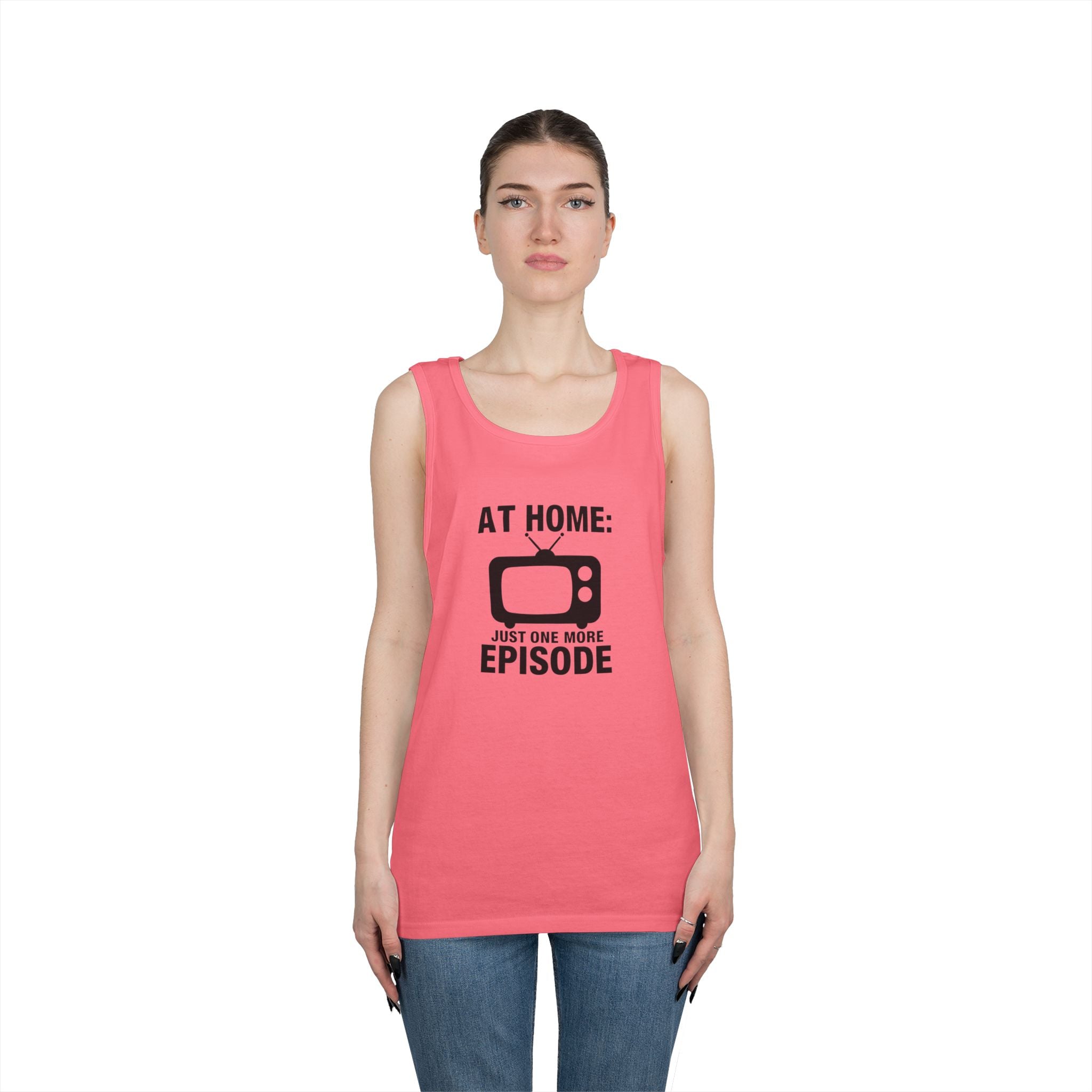 At Home: Just One More Episode Tank Top — Funny TV Binge-Watching Shirt