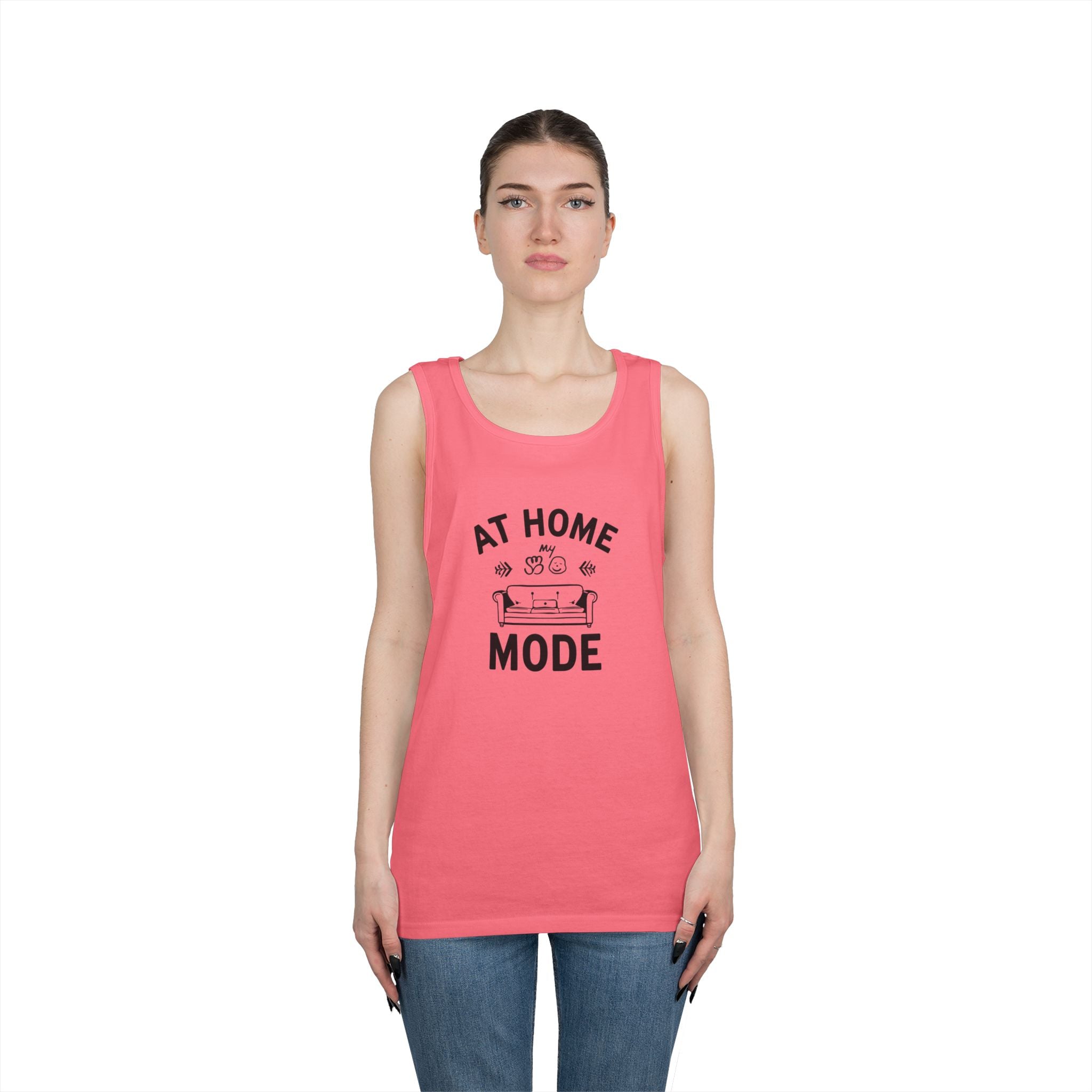 At Home Mode Tank Top — Cozy Stay-At-Home Lounge Shirt