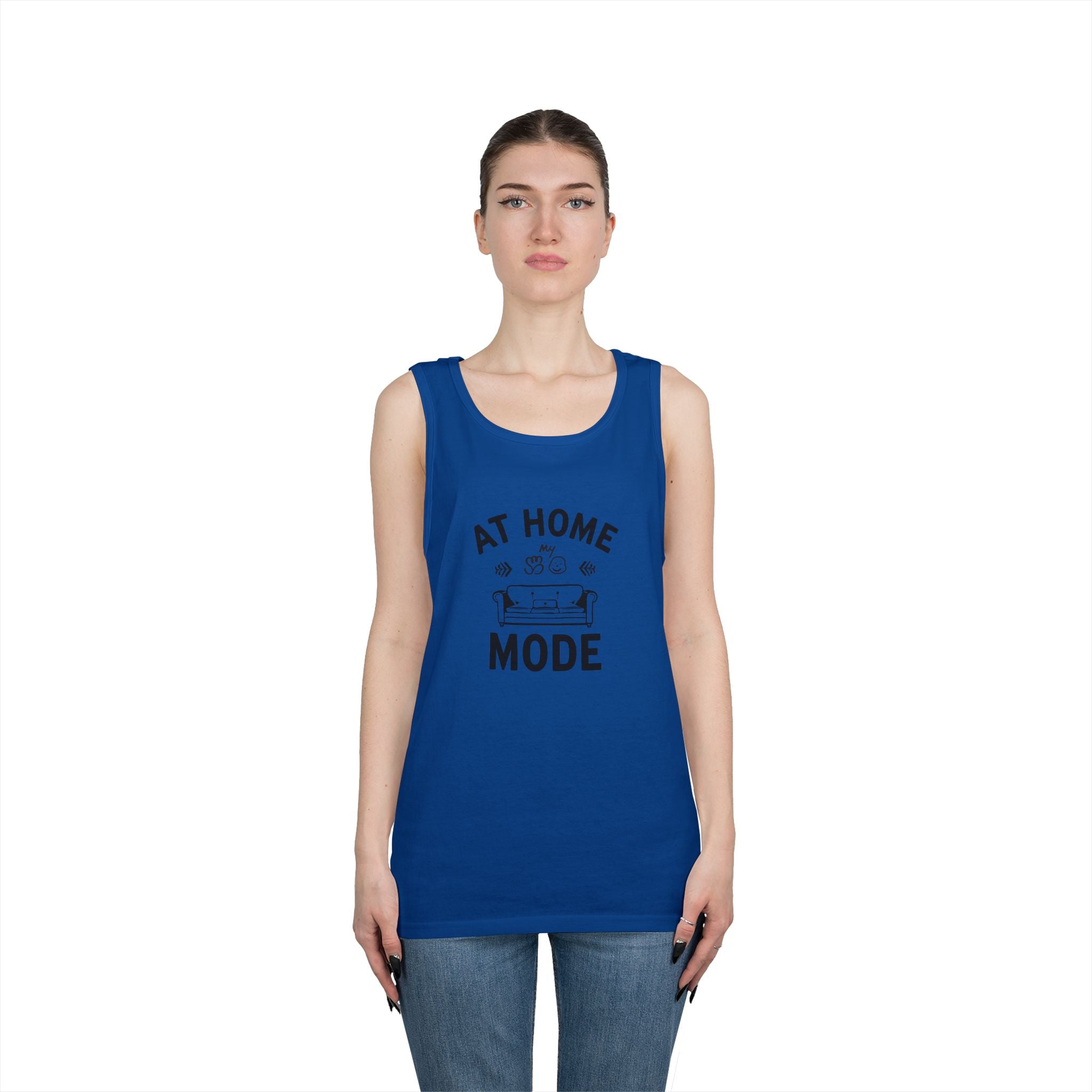 At Home Mode Tank Top — Cozy Stay-At-Home Lounge Shirt