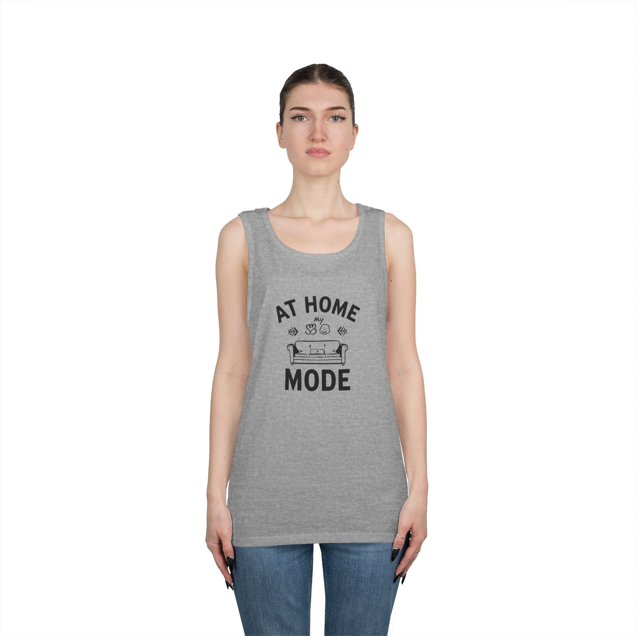 At Home Mode Tank Top — Cozy Stay-At-Home Lounge Shirt