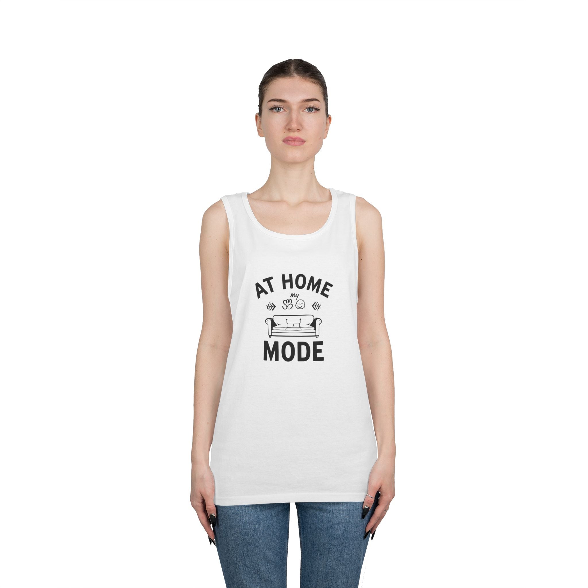 At Home Mode Tank Top — Cozy Stay-At-Home Lounge Shirt