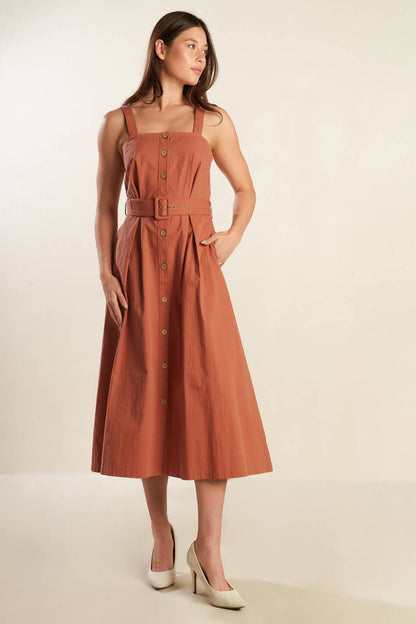 CALIFORNIA DREAMING BUTTON DOWN DRESS