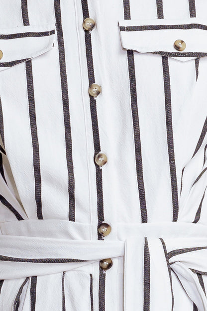LEXINGTON STRIPE MIDI DRESS