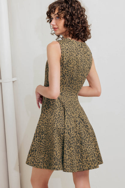 LEO LOVER LEOPARD MINI DRESS