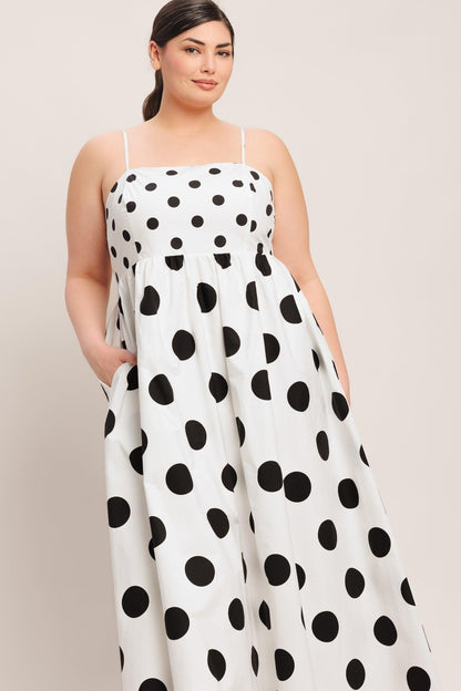 DOLCE VITA POLKA DOT MIDI DRESS