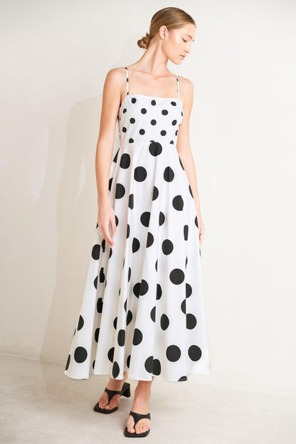 DOLCE VITA POLKA DOT MIDI DRESS