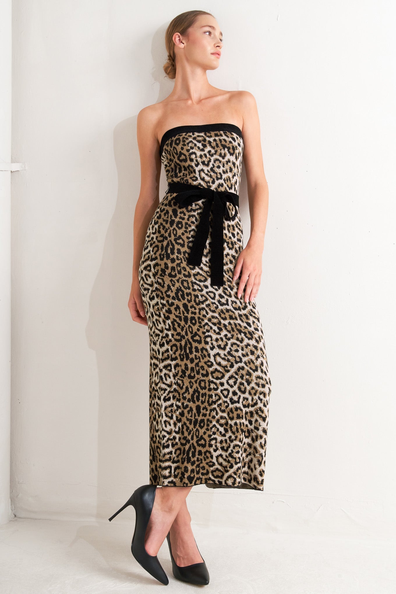 WILD ROMANCE LEOPARD KNIT MIDI DRESS FINAL