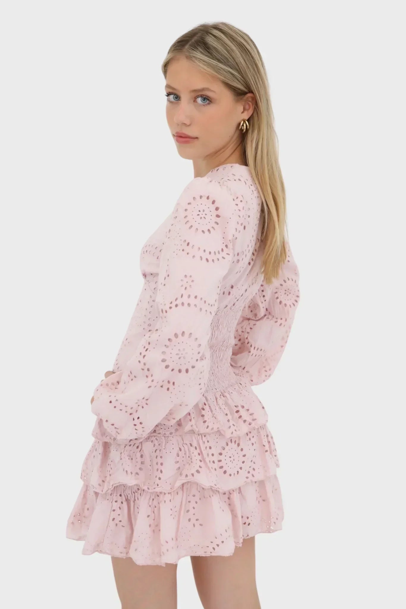 Rivka Broderie Mini Dress