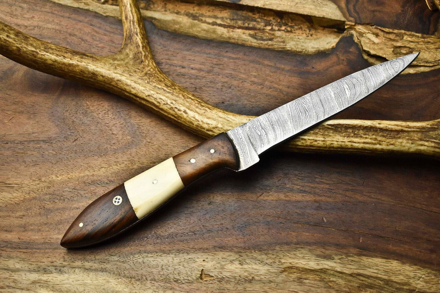 12 Handmade Damascus Steel Chef Knife  Full Tang Kitchen Cooking Blade 3