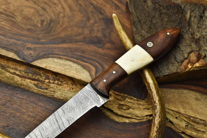 12 Handmade Damascus Steel Chef Knife  Full Tang Kitchen Cooking Blade 1