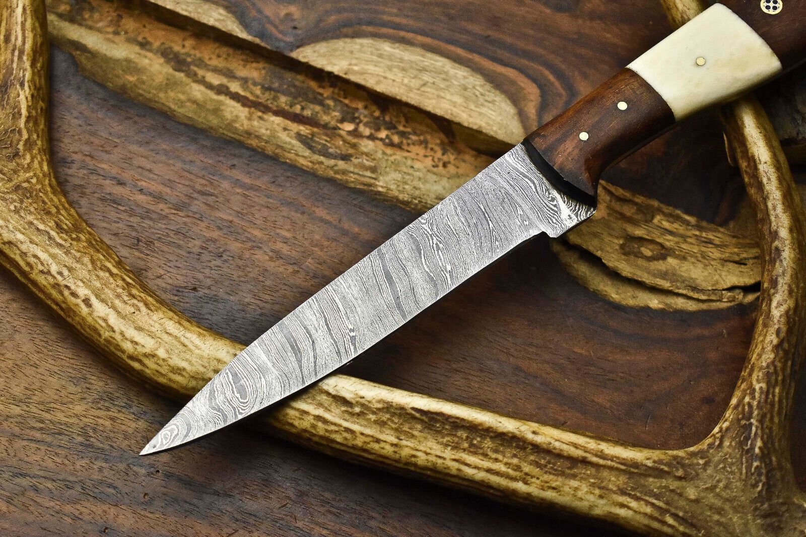 12 Handmade Damascus Steel Chef Knife  Full Tang Kitchen Cooking Blade 2