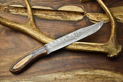 Custom Damascus Steel Chef Knife  12 Hand Forged Full Tang Kitchen Knife 3