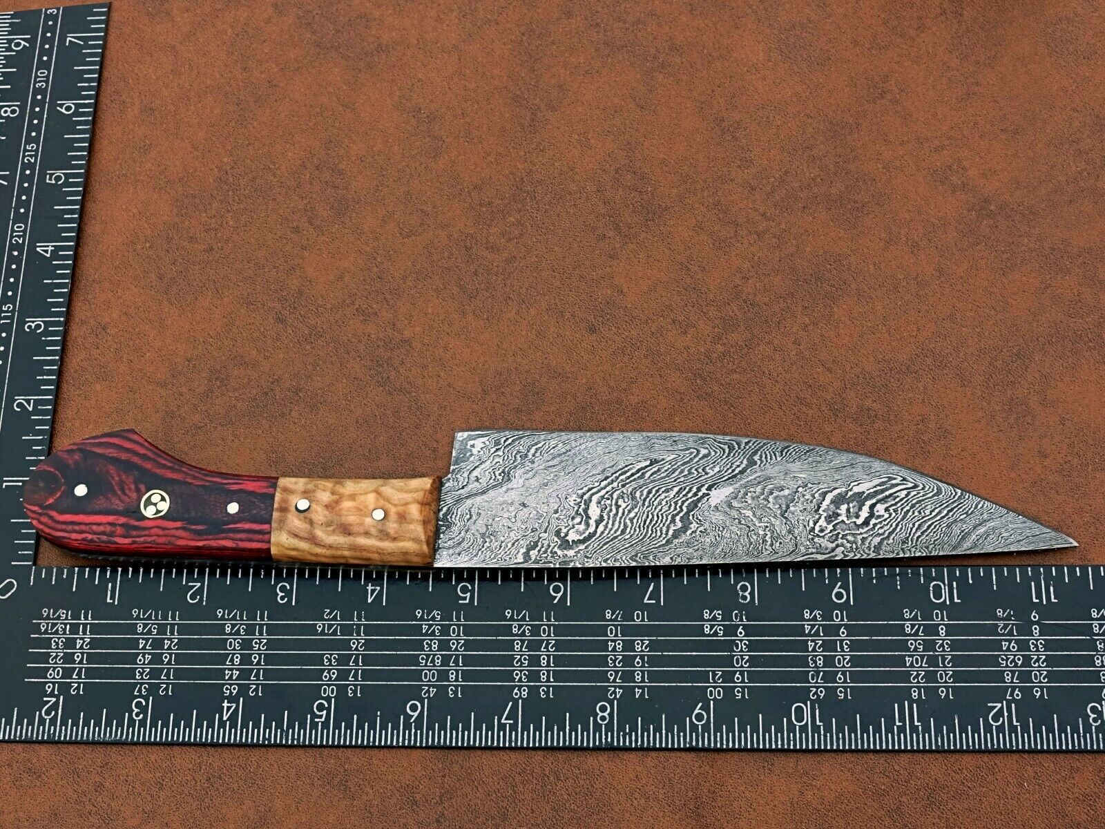 Professional 12 Handmade Damascus Chef Knife  Full Tang Cooking Blade 2
