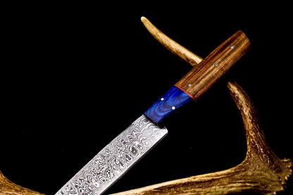 12 Custom Hand Forged Damascus Chef Knife  Kitchen Full Tang Cooking Knife 1