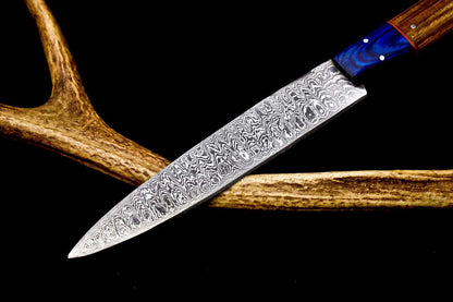 12 Custom Hand Forged Damascus Chef Knife  Kitchen Full Tang Cooking Knife 2