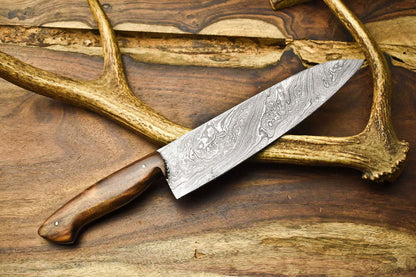 12 Professional Handmade Damascus Chef Knife  Hand Forged Kitchen Blade 3
