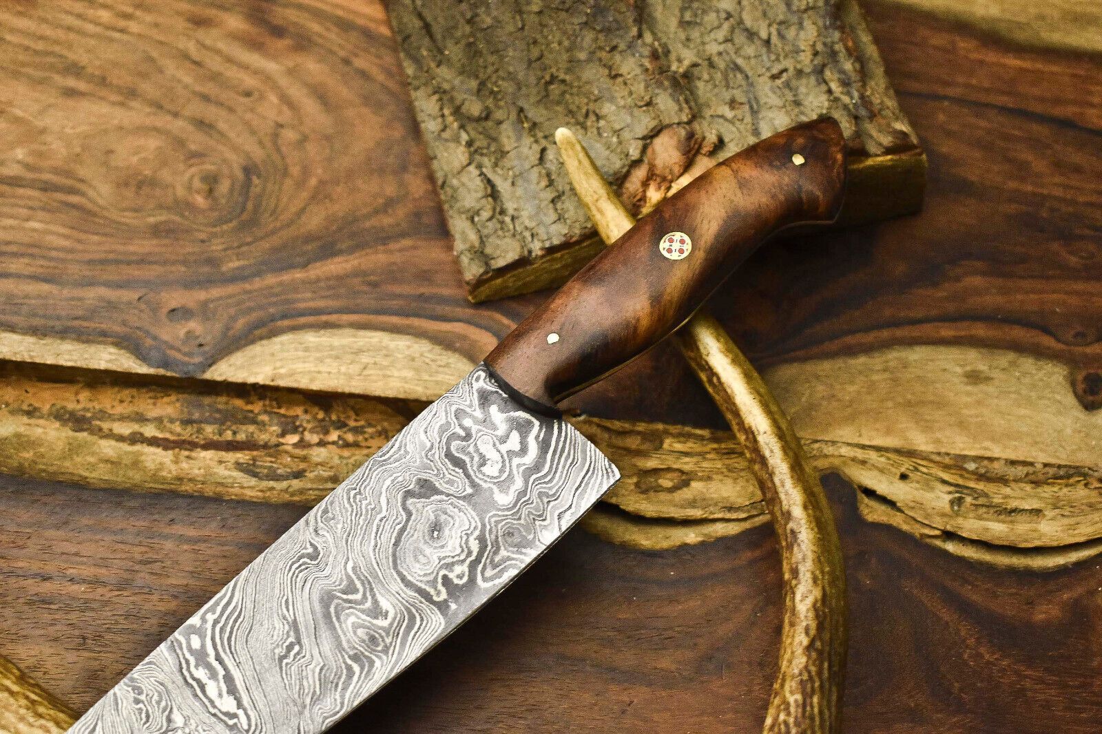 12 Professional Handmade Damascus Chef Knife  Hand Forged Kitchen Blade 1