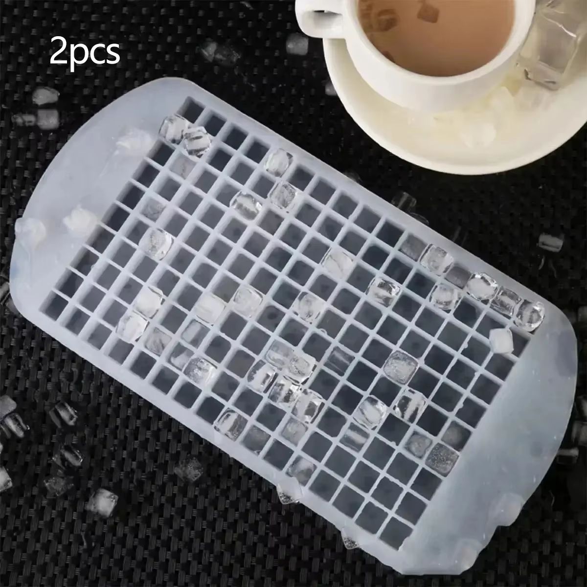 Large Capacity 160Grid Silicone Ice Cube Maker  Flexible Fruit  Drink Mold For Home And Kitchen 9