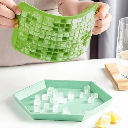 Large Capacity 160Grid Silicone Ice Cube Maker  Flexible Fruit  Drink Mold For Home And Kitchen 2