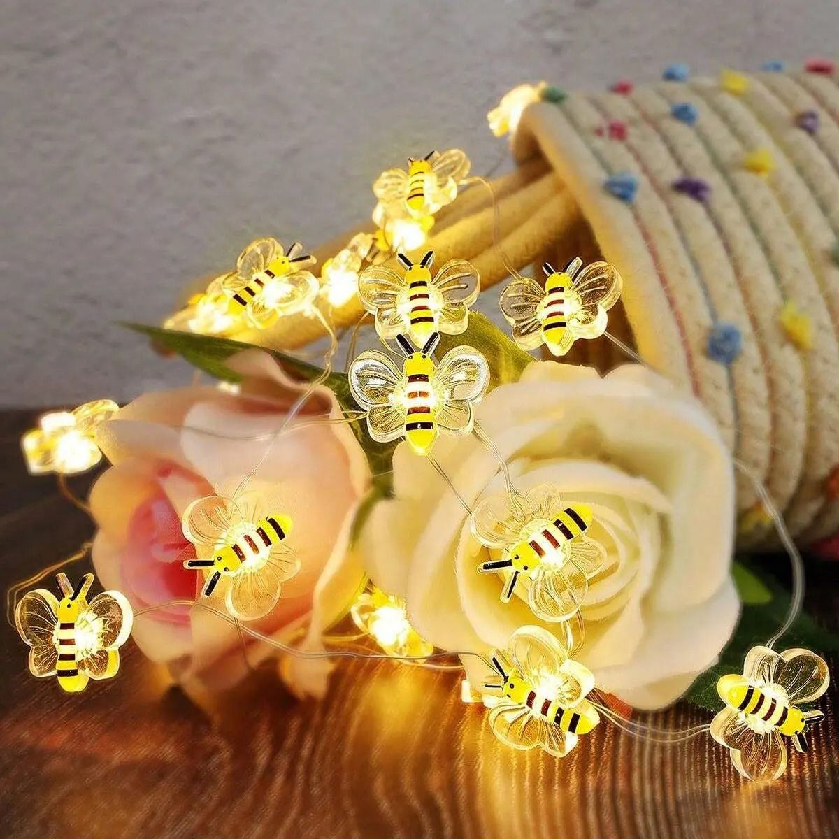 Bee String Lights Battery Operated 2