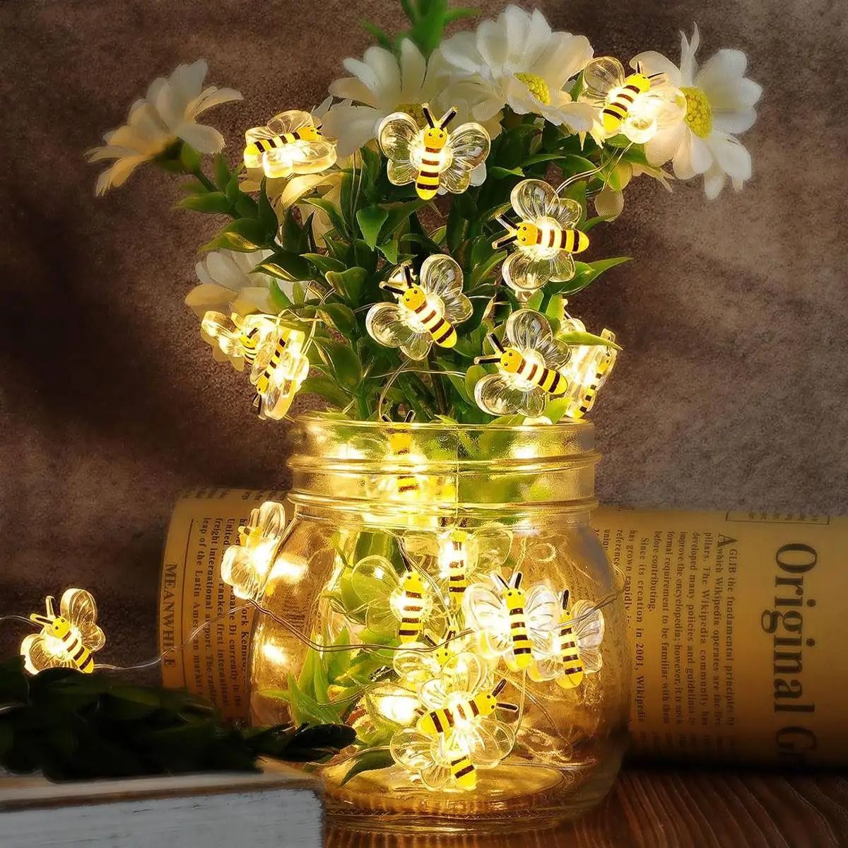 Bee String Lights Battery Operated 3