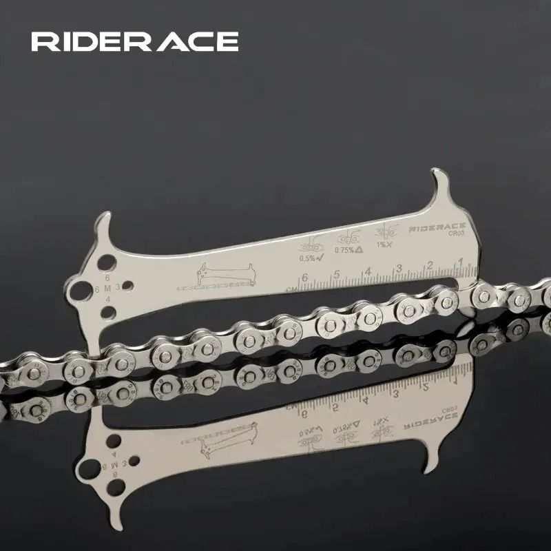 Bicycle Chain Wear Indicator Ruler Repair Tool Stainless Steel Chain Measurement Gauge