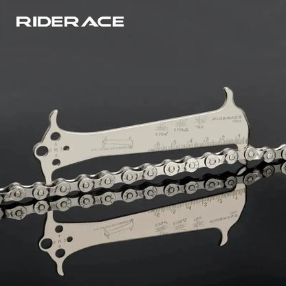 Bicycle Chain Wear Indicator Ruler Repair Tool Stainless Steel Chain Measurement Gauge