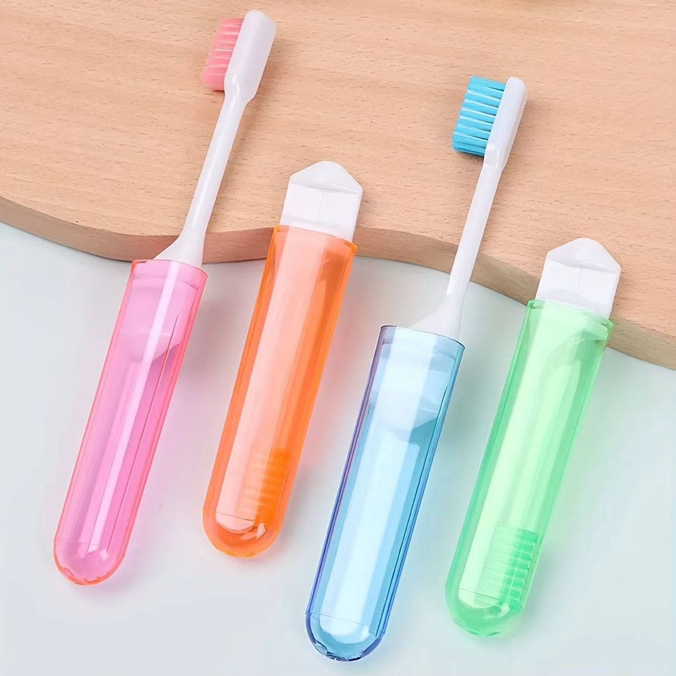 Portable Folding Travel Toothbrush Set – 10pcs Ultra-Soft Bristle Toothbrushes for Camping, Hiking & Everyday Use