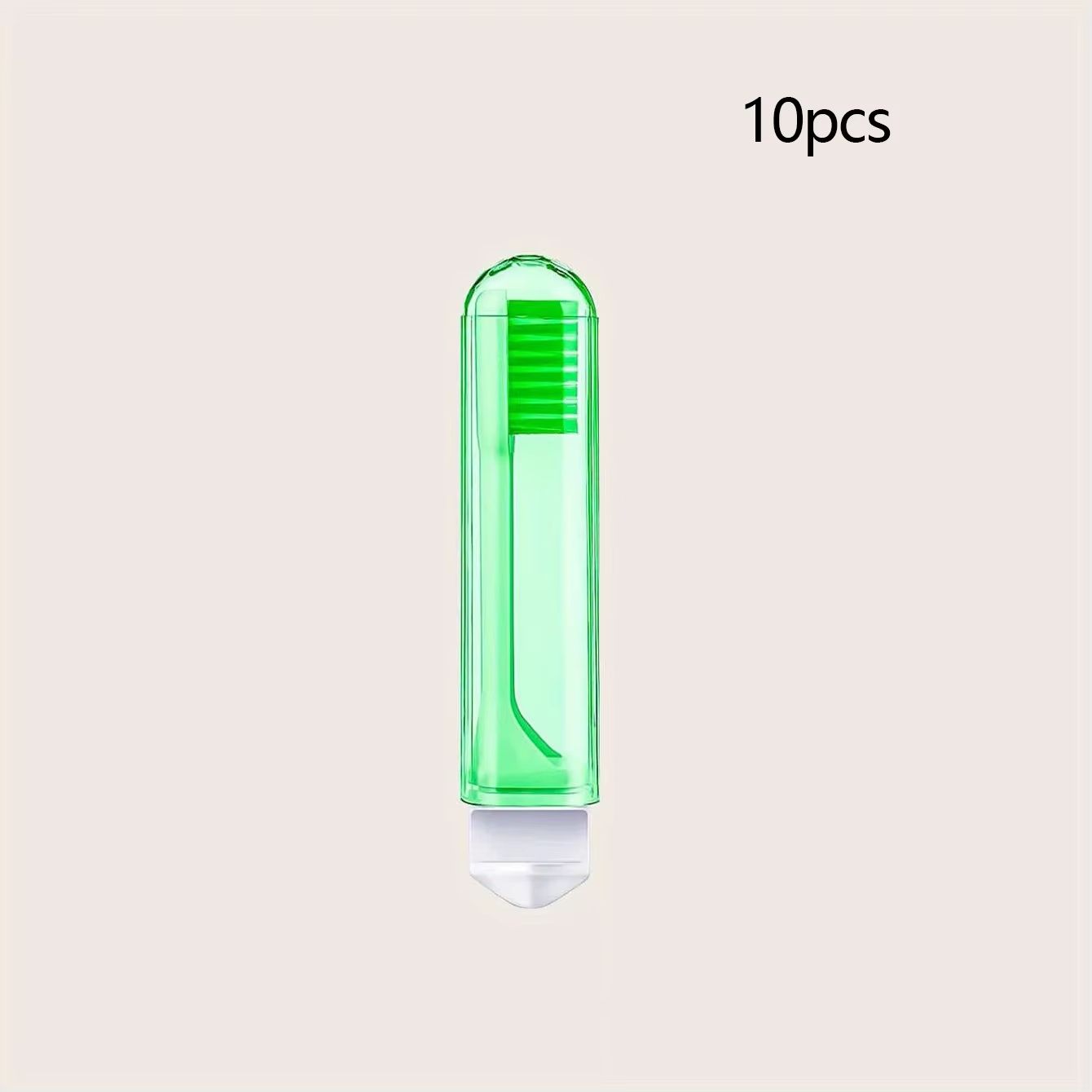 Portable Folding Travel Toothbrush Set  10pcs UltraSoft Bristle Toothbrushes For Camping Hiking  Ev 7