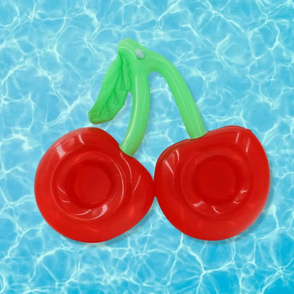 Inflatable Cherry Drink Holder  Fun Floating Pool Cup Holder For Drinks Perfect Pool Party Accessor 6