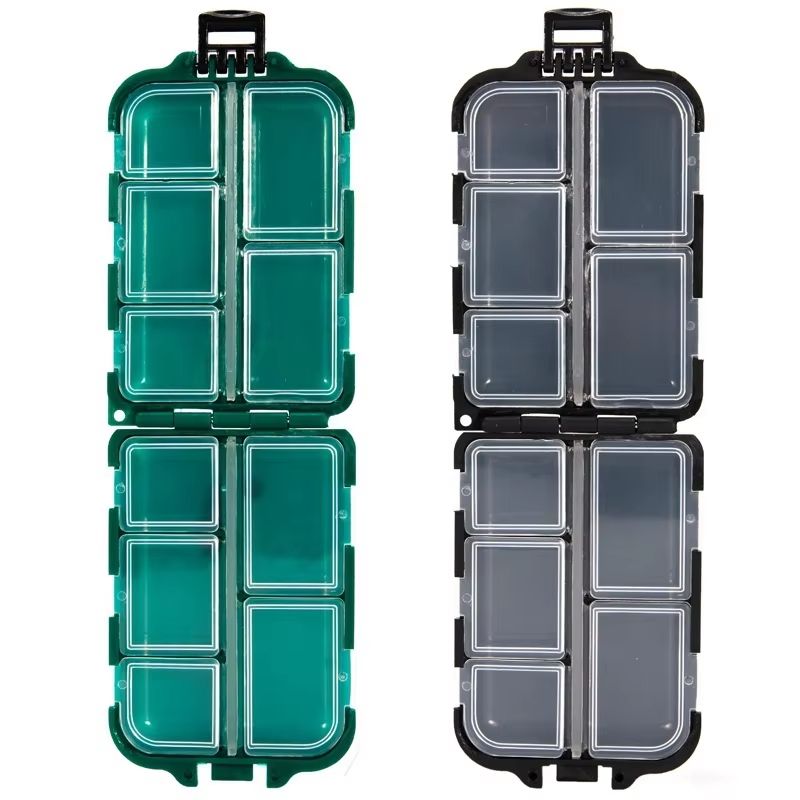 Portable 10Compartment Pill Organizer  Weekly Vitamin Dispenser For Effortless Daily Wellness 4