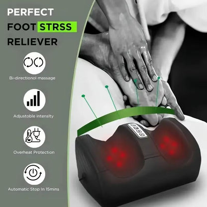 Electric Shiatsu Foot Massager – Heated Leg Roller for Deep Pain Relief