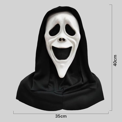 Red Tongue Scream Latex Mask  Horror Full Head Prop For Halloween Terror 9