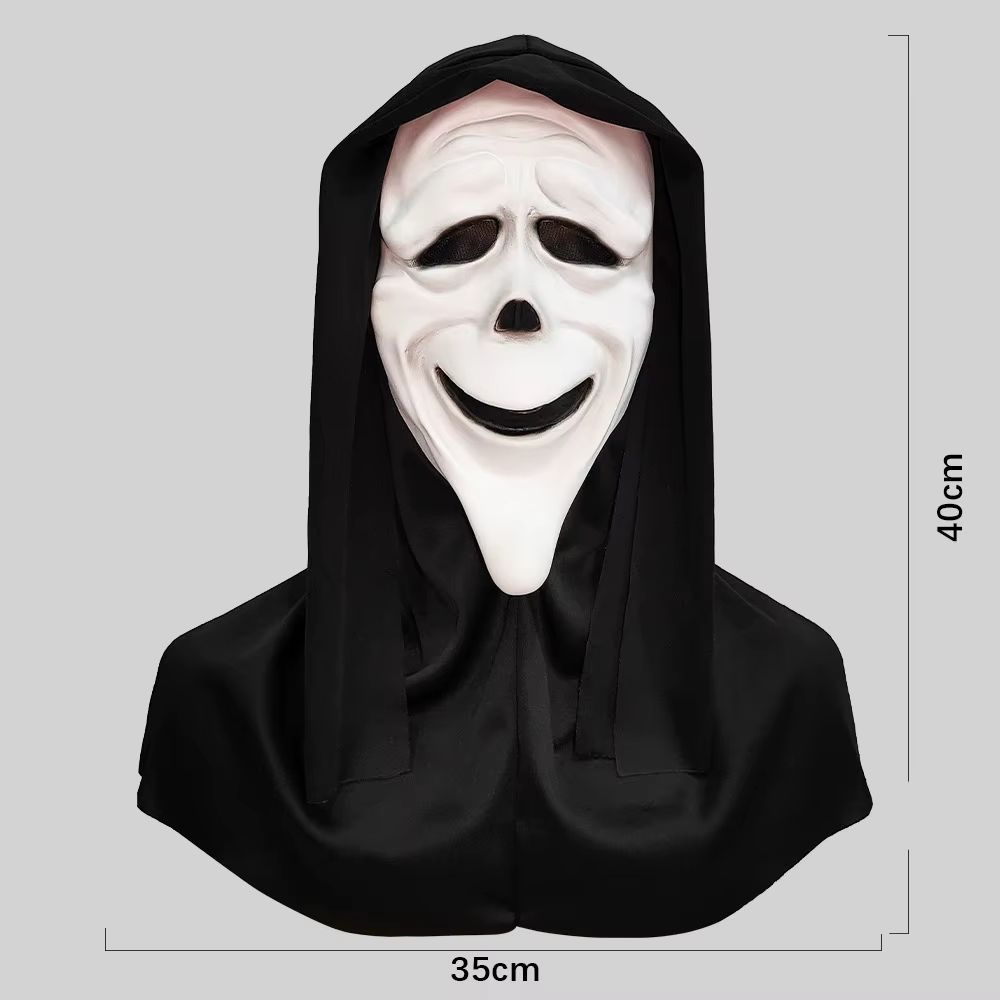 Red Tongue Scream Latex Mask  Horror Full Head Prop For Halloween Terror 8