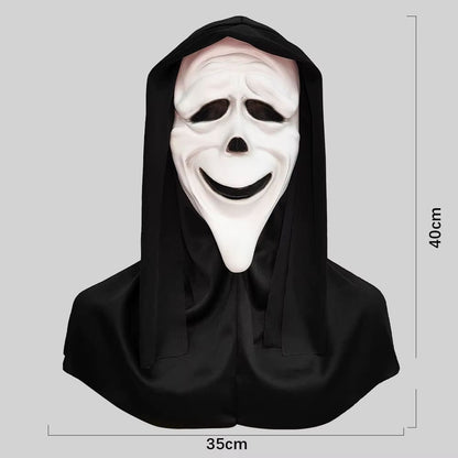 Red Tongue Scream Latex Mask  Horror Full Head Prop For Halloween Terror 8