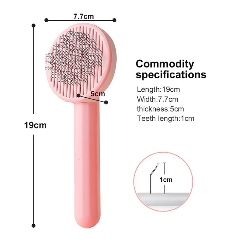 Cat Grooming Brush  Gentle Hair Remover For Shedding Relief 1