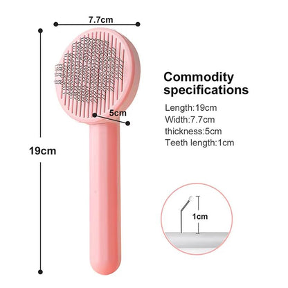 Cat Grooming Brush  Gentle Hair Remover For Shedding Relief 1