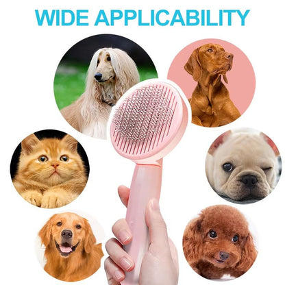 Cat Grooming Brush  Gentle Hair Remover For Shedding Relief 4