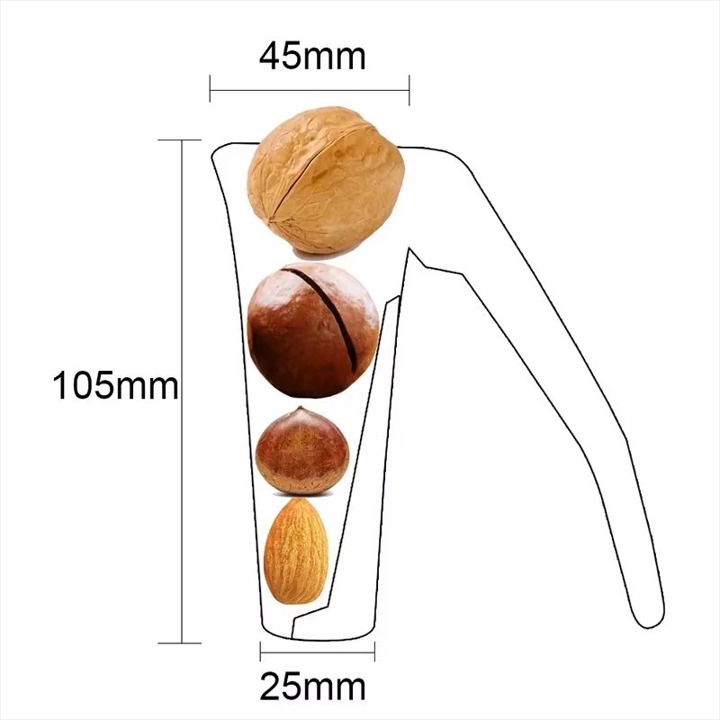 Zinc Alloy Nutcracker  Quick Sheller Tool For Walnuts And Hazelnuts 1