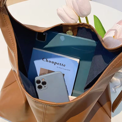 Retro Tote Bag  Spacious Shoulder Carryall For Effortless Everyday Style 3